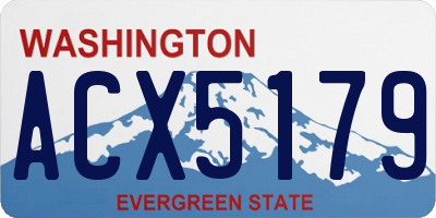 WA license plate ACX5179