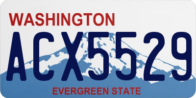 WA license plate ACX5529