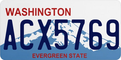 WA license plate ACX5769
