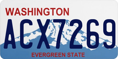 WA license plate ACX7269