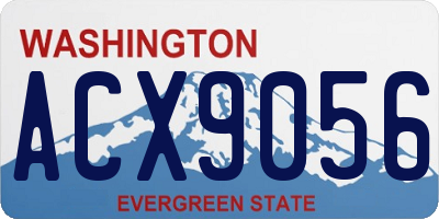 WA license plate ACX9056