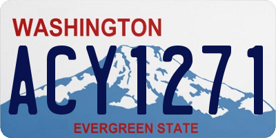 WA license plate ACY1271