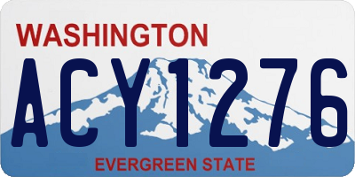 WA license plate ACY1276