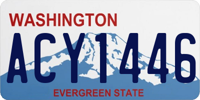 WA license plate ACY1446