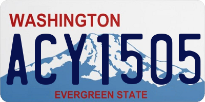 WA license plate ACY1505