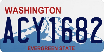 WA license plate ACY1682