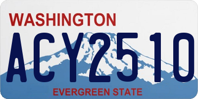 WA license plate ACY2510