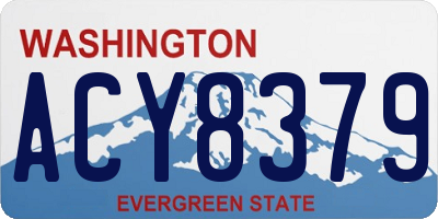 WA license plate ACY8379