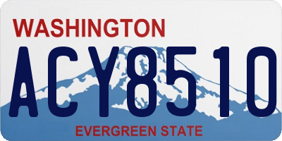 WA license plate ACY8510