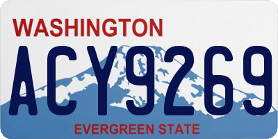 WA license plate ACY9269