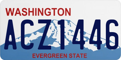WA license plate ACZ1446