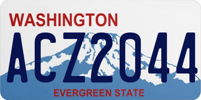 WA license plate ACZ2044