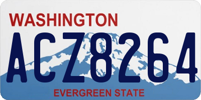 WA license plate ACZ8264