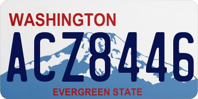 WA license plate ACZ8446