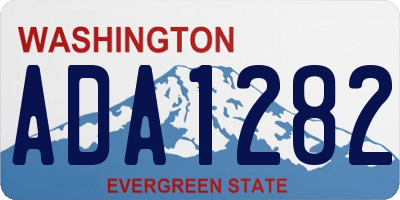WA license plate ADA1282