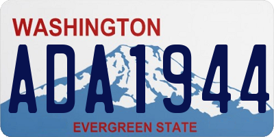 WA license plate ADA1944