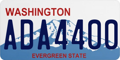 WA license plate ADA4400