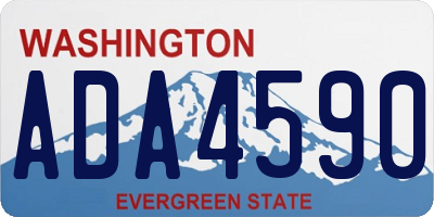 WA license plate ADA4590