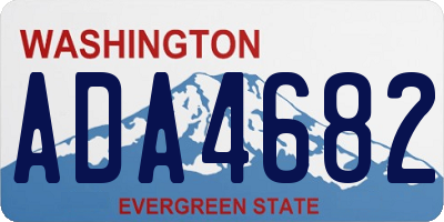 WA license plate ADA4682