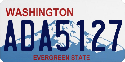 WA license plate ADA5127