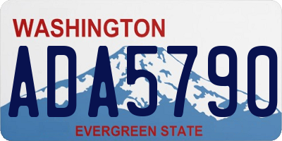 WA license plate ADA5790