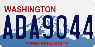 WA license plate ADA9044