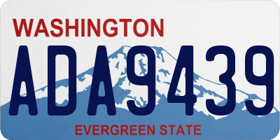 WA license plate ADA9439