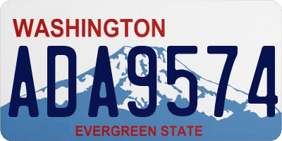 WA license plate ADA9574
