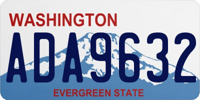 WA license plate ADA9632