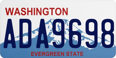 WA license plate ADA9698