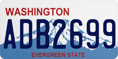 WA license plate ADB2699