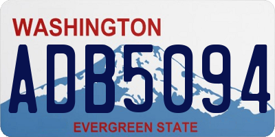 WA license plate ADB5094