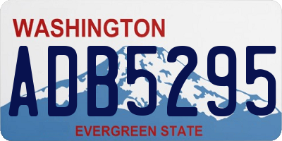 WA license plate ADB5295