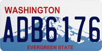 WA license plate ADB6176