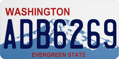WA license plate ADB6269