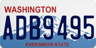 WA license plate ADB9495