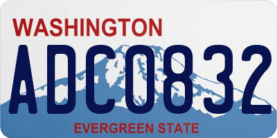 WA license plate ADC0832