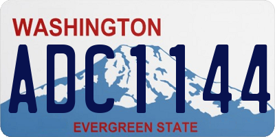 WA license plate ADC1144