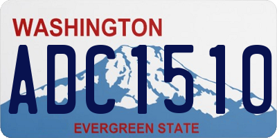 WA license plate ADC1510