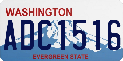 WA license plate ADC1516