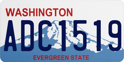 WA license plate ADC1519