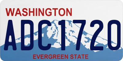 WA license plate ADC1720
