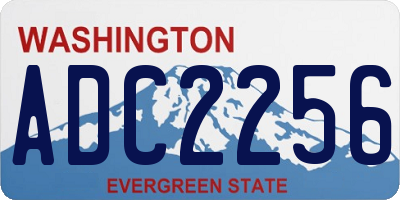 WA license plate ADC2256