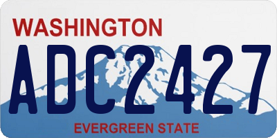 WA license plate ADC2427
