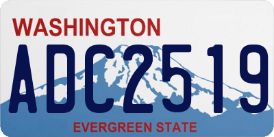 WA license plate ADC2519
