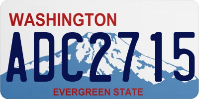 WA license plate ADC2715