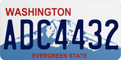 WA license plate ADC4432