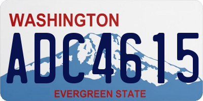 WA license plate ADC4615