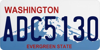 WA license plate ADC5130