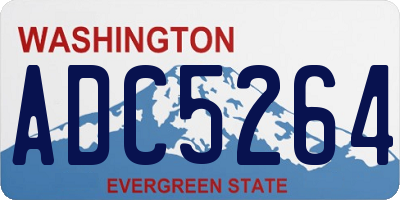 WA license plate ADC5264